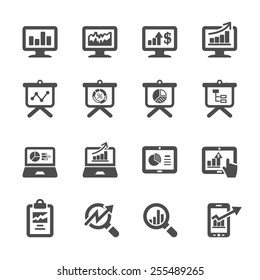 infographic and chart icon set 4, vector eps10.