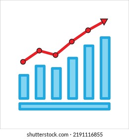 infographic chart icon vector design template