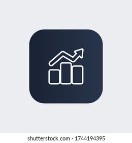 Infographic, chart icon. Vector illustration EPS 10.