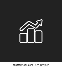 Infographic, chart icon. Vector illustration EPS 10.