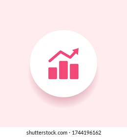 Infografía, icono de gráfico. Ilustración del vector EPS 10.