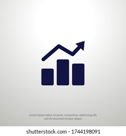 Infographic, chart icon. Vector illustration EPS 10.