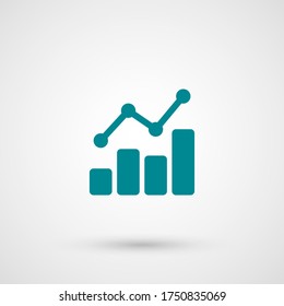 Infographic. Chart icon. Vector illustration EPS 10.