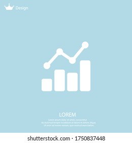Infographic. Chart icon. Vector illustration EPS 10.