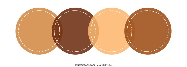 Infographic chart template modern style for presentation, start up project, business strategy, theory basic operation, logic analysis. Venn diagram vector 10 eps