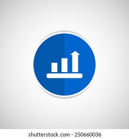 Infographic chart vector icon 