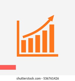 Infographic, chart vector icon