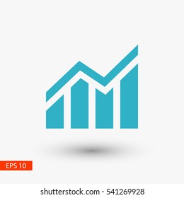Infographic, chart vector icon