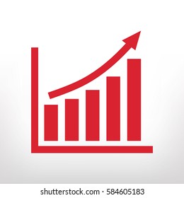 Infographic, chart vector icon