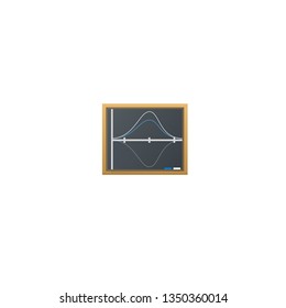 Infographic chart vector icon. Calculation, finance diagram, information technology, statistic graphs isolated symbol. App Icon.