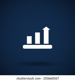 Infographic chart vector icon vector graph market business