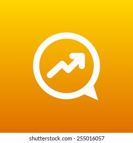 Infographic chart  vector icon vector graph market business