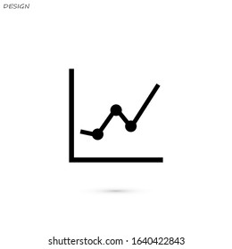 Infographic, chart vector illustration. Web design icon