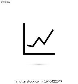 Infographic, chart vector illustration. Web design icon