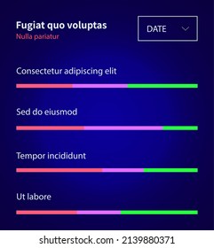 Infographic chart vector template. Annual statistics curve graph design. Market data diagrams. Graphic information visualization and analysis. Statistical indicators and frequency of data changes
