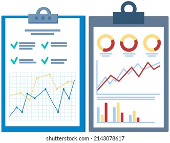 Infographic chart vector template. Annual statistics curve graph design. Market data diagrams. Graphic information visualization and analysis. Statistical indicators and frequency of data changes