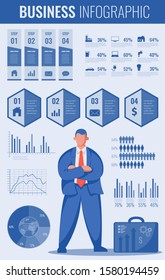 Infographic charts for business and presentations. Vector illustration