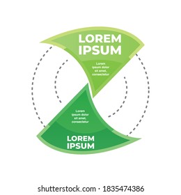 infographic circle and abstract style template design vector illustration