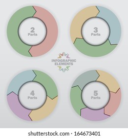 Infographic Circle Arrows Models