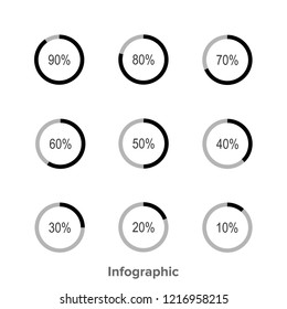 Infographic Circle Chart Can Using For Presentation