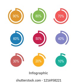 Infographic Circle Chart Can Using For Presentation