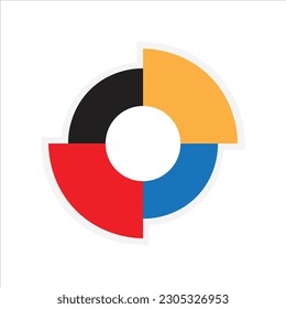 Infographic Circle Chart Vector Element