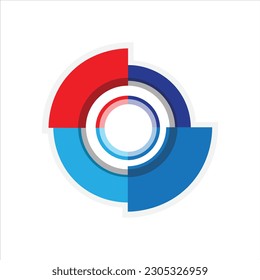 Infographic Circle Chart Vector Element