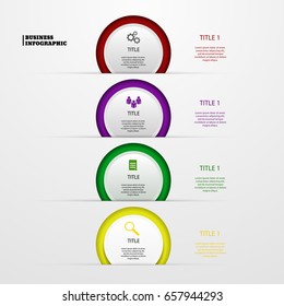 infographic circle color vector  business eps 10 illustration