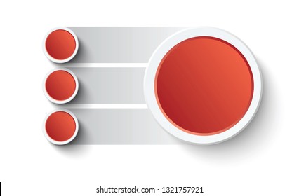Infographic Circle design template. Business concept with 3 options, parts, steps or processes. Can be used for workflow layout, diagram, number options, web design.  