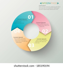 Infographic Circle Label Template Design Stock Vector Royalty Free Shutterstock