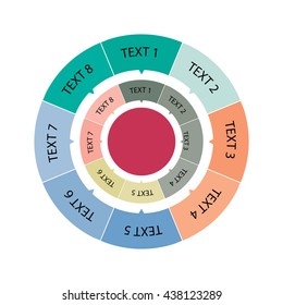 infographic: circle label - vector illustration eps10