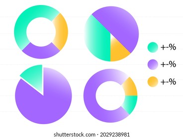 Infographic Circle Pie Chart Presentation Pastel Stock Vector (Royalty ...