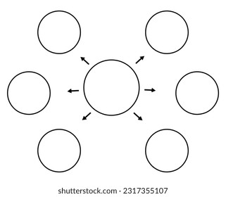 infographic circle vector circular arrow operation plan, presentation Business concept with options, steps or processes. Isolated white background, vector