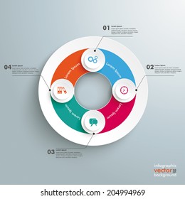 Infographic with circles and rhombus on the grey background. Eps 10 vector file.