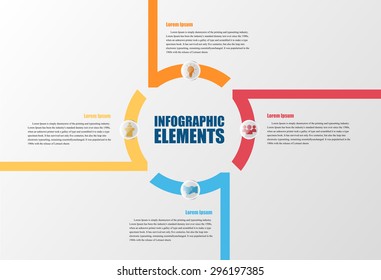 Info-graphic With Circles.vector Illustration