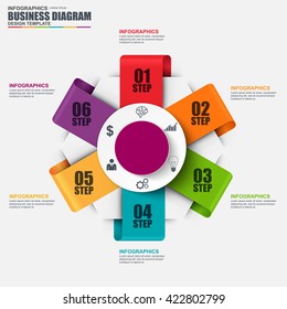 Infographic circular diagram vector design template. Can be used for workflow, cycle layout, business process, chart, infographic banner, teamwork, infographic elements, information infographics.