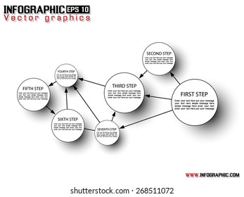 INFOGRAPHIC CIRCULAR WHITE