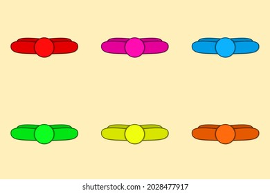 
Infographic clipart multi colors isolated vector editable. element graphic for infographic, poster, banner, flyer