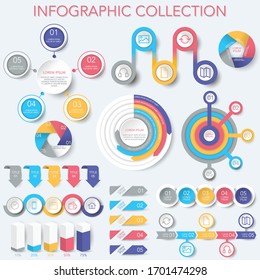 Infographic Collection - Data Analysis, Charts, Graphs - vector
