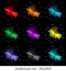 infographic color diagram templates