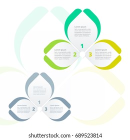 Infographic colorful butterfly flower style