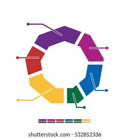 infographic color-full, information data statistic, infographic analysis tools vector illustration