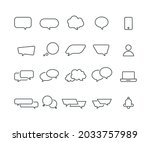 infographic and comminication  Icons set,Vector,Editable Stroke