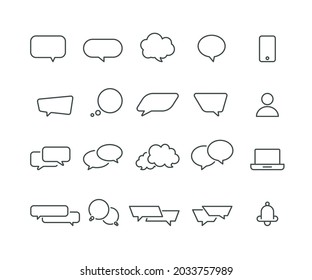 infographic and comminication  Icons set,Vector,Editable Stroke