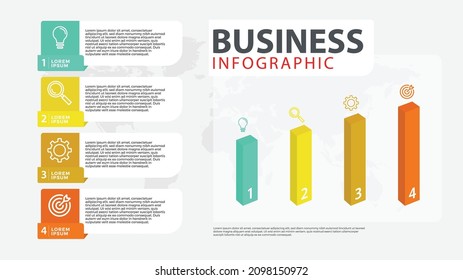 infographic for company reports and targets