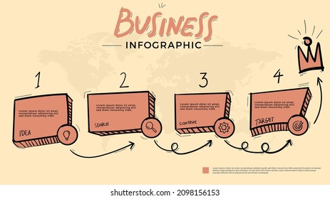 infographic for company reports and targets