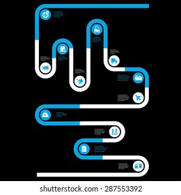 Infographic composition with shipping icons.