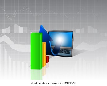 Infographic concept of business, statistics and graphics.