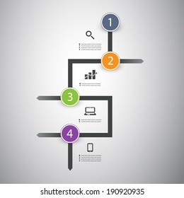 Infographic Concept - Flow Chart Design