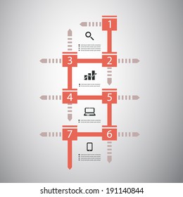 Infographic Concept - Flow Chart Design - Timeline